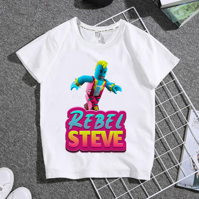 Summer new children's clothing Roblox Roblox boys and girls T-shirt primary and secondary school students short sleeve parent-child clothes
