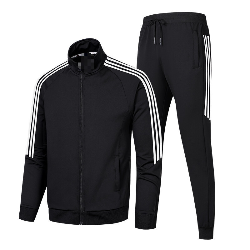 Autumn Suit Men's School Uniform New Style Jogger Anti-Cotton Jacket Three-Stripe Sweatshirt Casual Pants