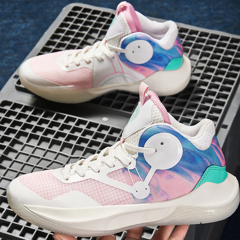 Sonic 9 Actual Combat Basketball Shoes Men's Sports Shoes Men's and Women's Student War Boots New High Top Casual Shoes Large Size Cross-Border