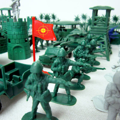 包邮小兵人模型二战军事沙盘塑料士兵儿童益智打仗玩具男孩套装|ru