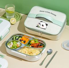 304 Stainless Steel Insulated Lunch Box, Microwave Heating, Office Worker Convenient Bento Box, Cute Student Portable Food Container