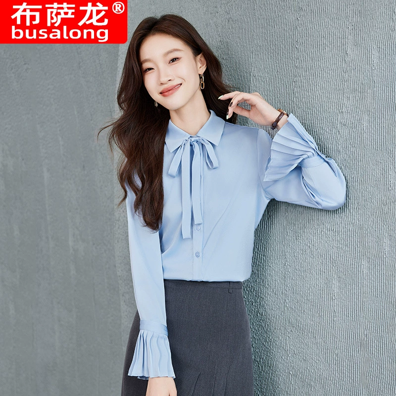 2024 новый стиль буса дракон с длинными рукавами рубашка женская рубашка