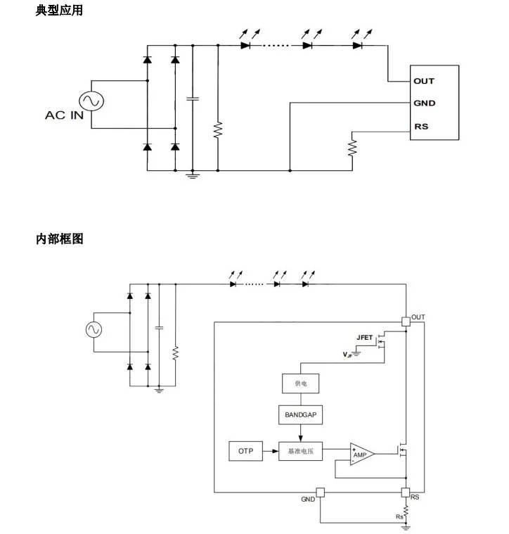 FM3081 LED linear low cost does not require a transformer (single -channel LED constant current driver control IC)