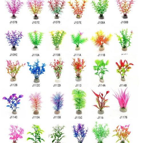 Aquarium simulation aquatic plants fish tank landscaping ornaments plant plastic fake flowers short grass psychological sand table reptile leaves