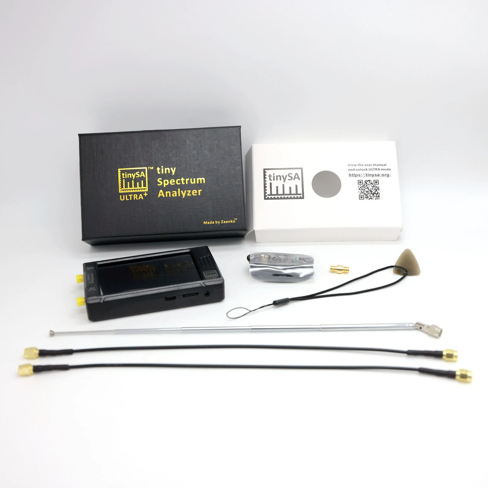 Новый новый tinySA ULTRA Plus ZS406 портативный анализатор спектра 100k-5,4 ГГц