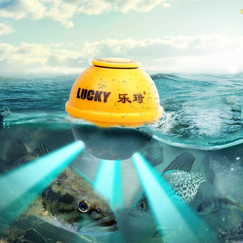 Leqi Original Wireless Fish Finder Probe Rechargeable Waterproof Sonar Probe with Fish Attracting Light Fishing Accessories