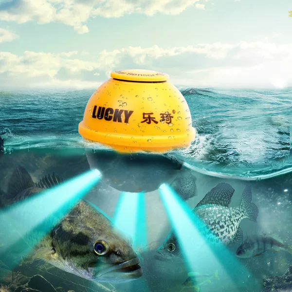 Leqi Original Wireless Fish Finder Probe Rechargeable Waterproof Sonar Probe with Fish Attracting Light Fishing Accessories