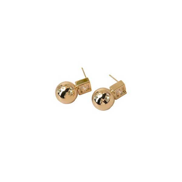 Copper nail sequins with zircon