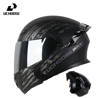 Motorcycle Safety Supplies — Suitable for All Seasons - speed-gray-silver-mirror-free-transparent-mirror-bluetooth-headset-m
