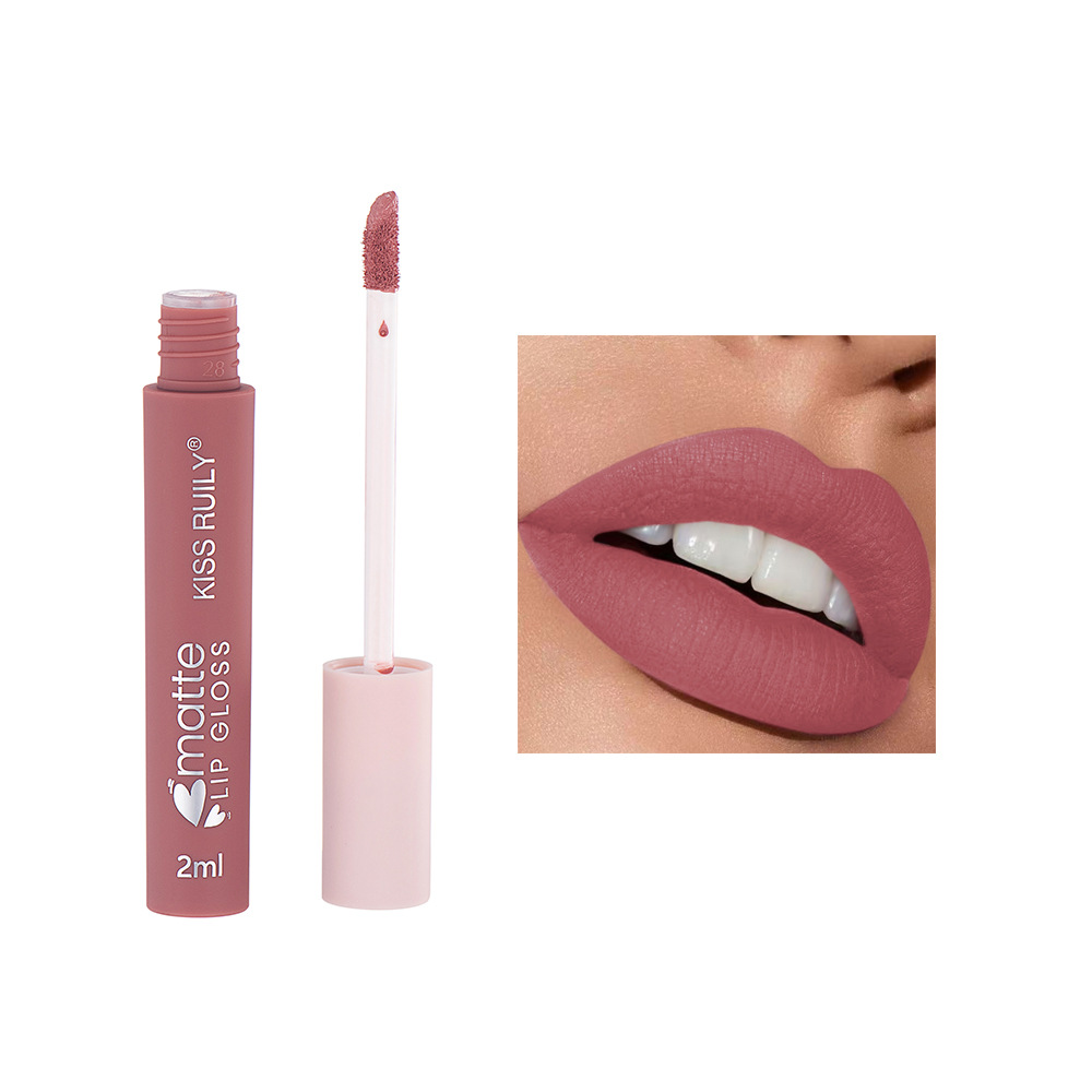 Cross-border Makeup 12-piece matte non-stick cup lip gloss set, European and American style liquid lipstick velvet waterproof lip gloss for export undefined