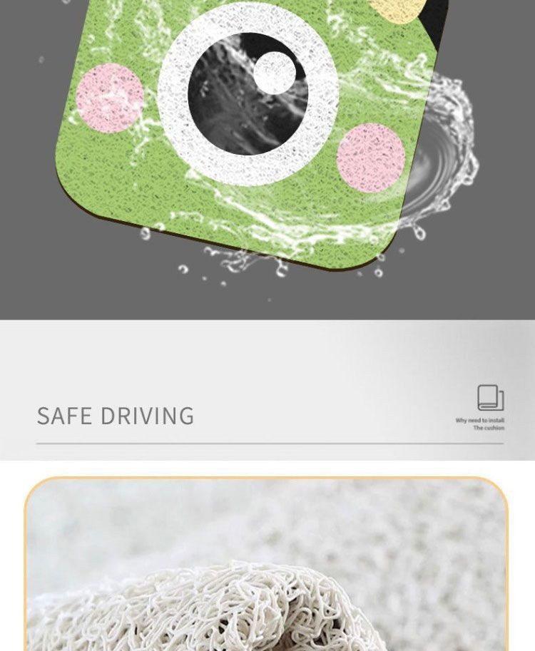 Cartoon Cute Car Floor Mats, Universal Four-Piece Set, Silk Loop Floor Mats, Driver's Car Interior Foot Mats, One-Piece Drop Shipping