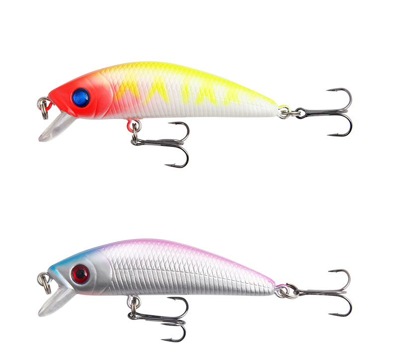 Shallow Diving Minnow Lures Sinking Hard Baits Fresh Water Bass Swimbait Tackle Gear