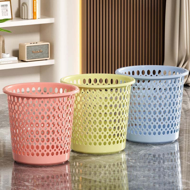 Cesta de almacenamiento hueca pequeña gran capacidad a prueba de fugas a prueba de olor canasta de papel de cocina doméstica sala de estar gruesa basura grande al por mayor