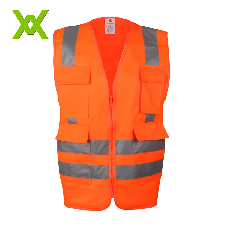Взрывной светоотражающий жилет безопасности строительной площадки рабочая одежда многофункциональная одежда для охраны труда с несколькими карманами делать как требуется