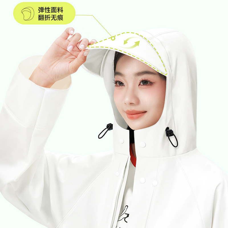 雨衣电动车男女长款全身防暴雨分体式徒步电瓶自行车成人骑行雨披|undefined