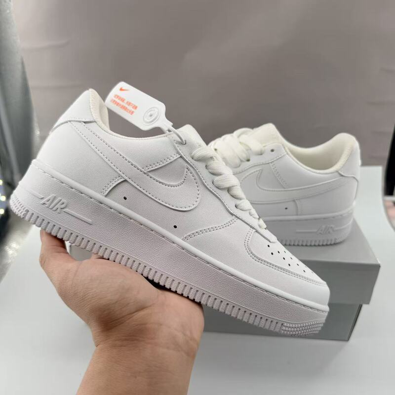 [Direct Sale from Manufacturer] Air Force One Pure White Men's Shoes Versatile Casual Sneakers Sports Shoes Campus Student Women's Shoes