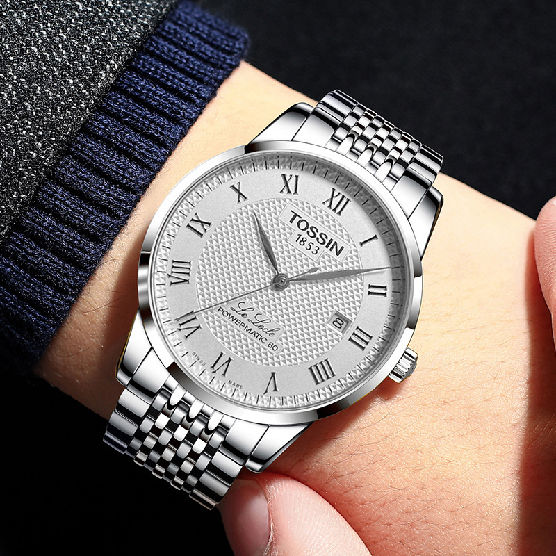 Swiss Official Authentic Tian 1853 Shuttle Watch Men's Fully Automatic Mechanical Watch L'Rock Series Waterproof Cut Out Swiss Official Authentic Tian 1853 Shuttle Watch Men's Fully Automatic Mechanical Watch L'Rock Series Waterproof Cut Out