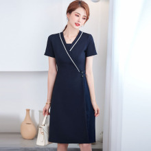职业装连衣裙夏季时尚气质ol大码售楼部工作服女工装裙子
