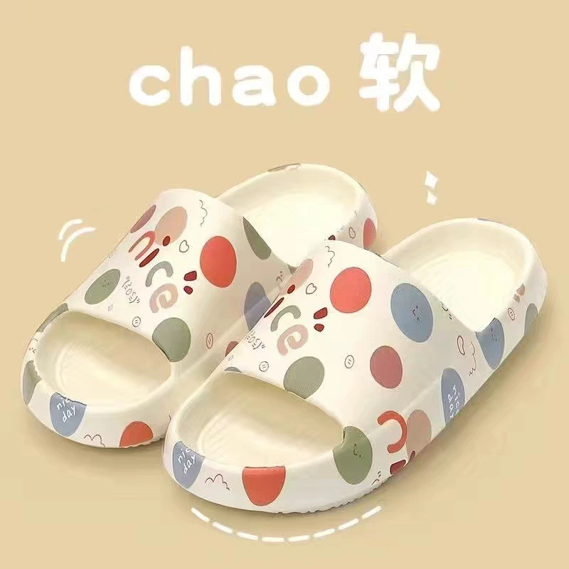 Сандалии и тапочки, женские летние ощущения ступания на обувь, домашняя ванная комната, купание, нескользящая Толстая мягкая подошва, домашняя пара, мужская верхняя одежда