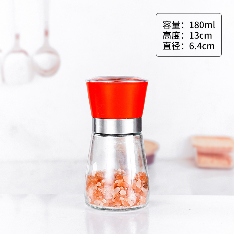 胡椒研磨器碾碎器手动胡椒粉研磨器调料瓶研磨瓶厨房花椒黑胡椒粒|undefined