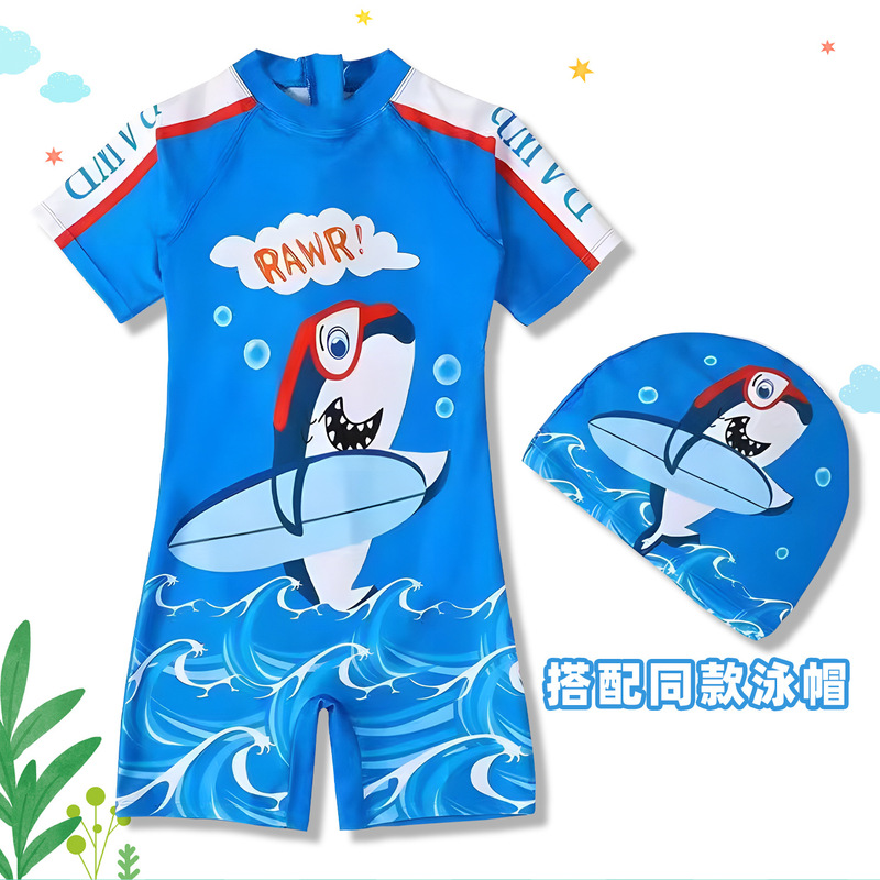 子供用水着 男の子用ワンピース かわいい漫画 小・中・大 子供用-歳 速乾性 温泉水着 工場直販|undefined