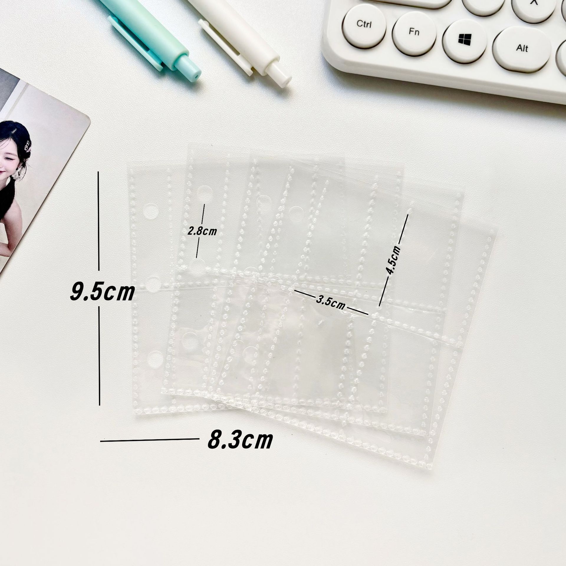 Original ins estilo simple perro lindo gato de tres agujeros de hojas sueltas álbum de tres pulgadas libro de almacenamiento de libros de tarjetas pequeñas