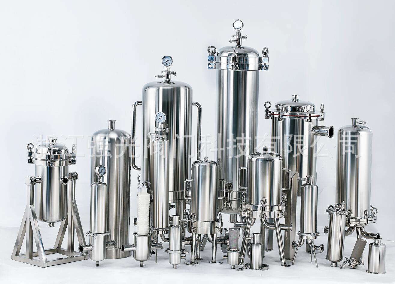 QGDL型卫生级袋式过滤器,304不锈钢布袋过滤器，食品级袋式过滤器