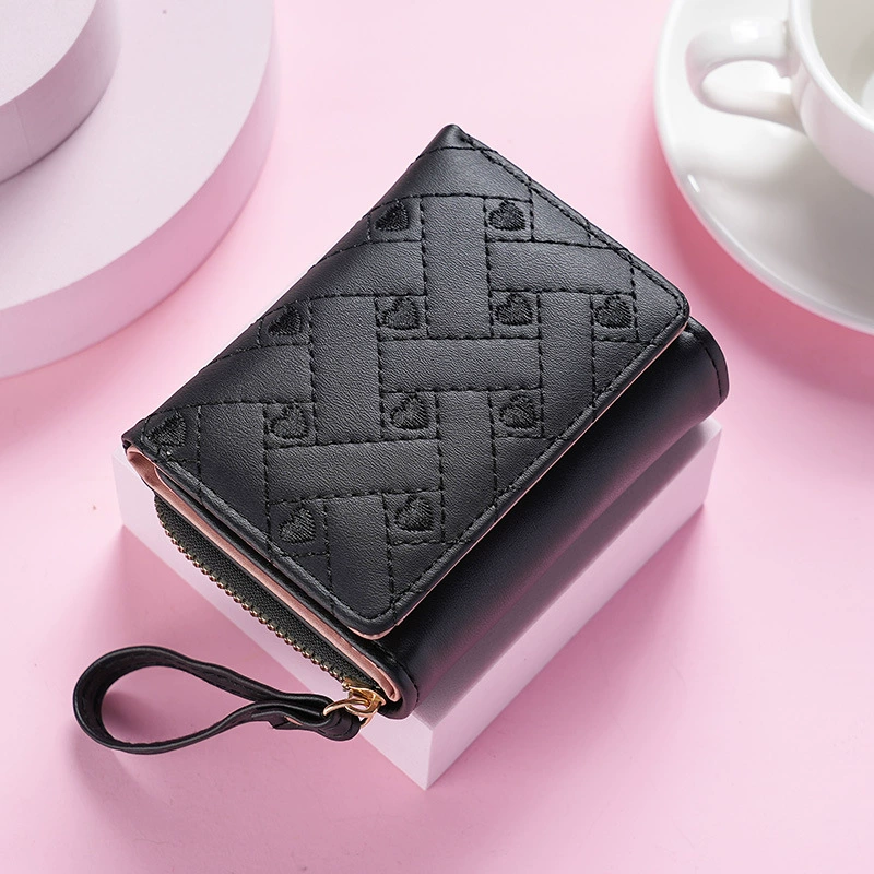 Short Wallet Shoulder Bag, Embroidered Summer Style, Compact Wrist-strap, Multiple Colors