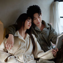 情侣睡衣女冬季可爱卡通法兰绒2025新款秋冬加厚家居服男
