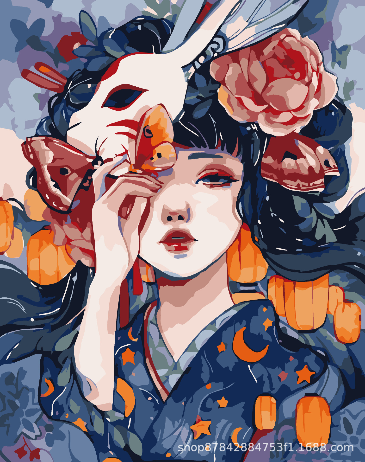 Pintura al óleo digital bricolaje al por mayor hecho a mano relleno de color curación descompresión popular para niños flor nieve montaña decorativa pintura de paisaje