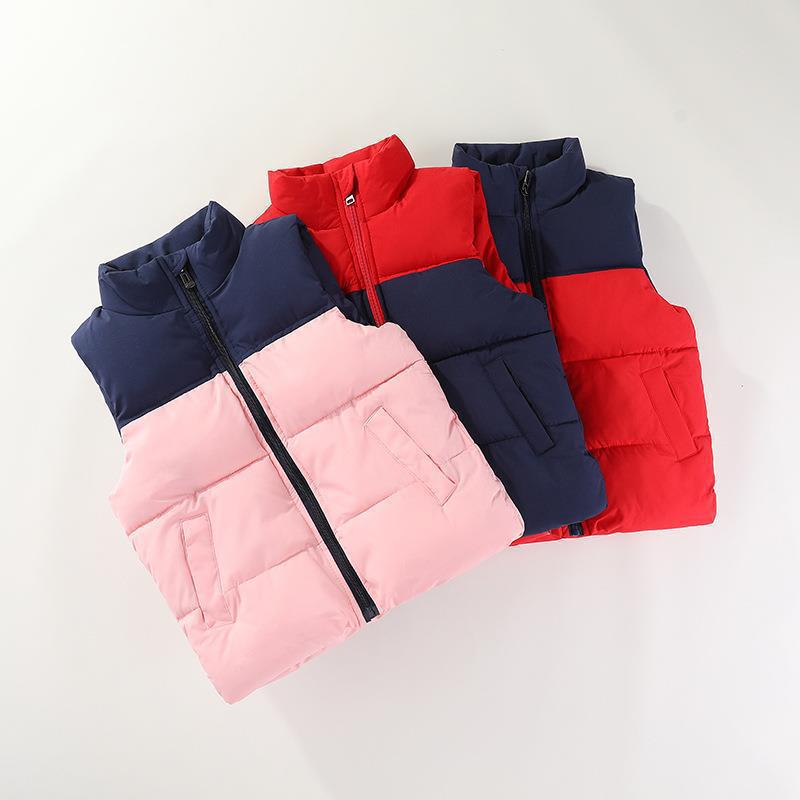 2024 Chaleco de algodón para niños Otoño e Invierno para niños y niñas forrado de lana engrosado chaleco cálido ropa de jardín de infantes Chaleco de bebé