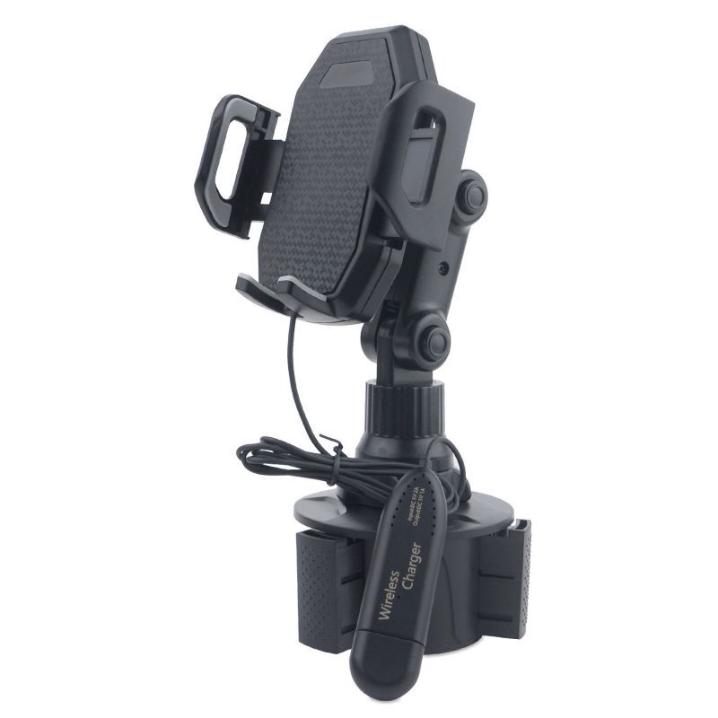 Cross-border Amazon car water cup holder mobile phone holder car folding bending rotating universal car navigation bracket