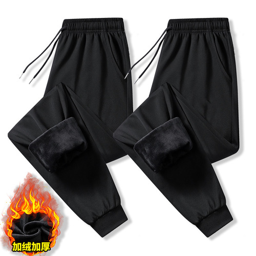 Simple and Comfortable Foot-Domed Leisure Thermal Leggings for Men - Classic and Versatile Style, Green, Loose Fit Foot-Domed Thermal Leggings for Autumn and Winter