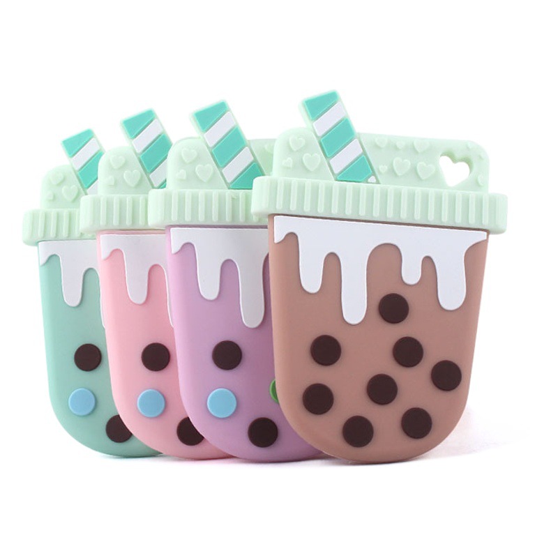 Bebé suministros de leche silicona taza té helado mordedor palo mordedor juguete Comercio exterior AliExpress Amazon mordedura pegamento