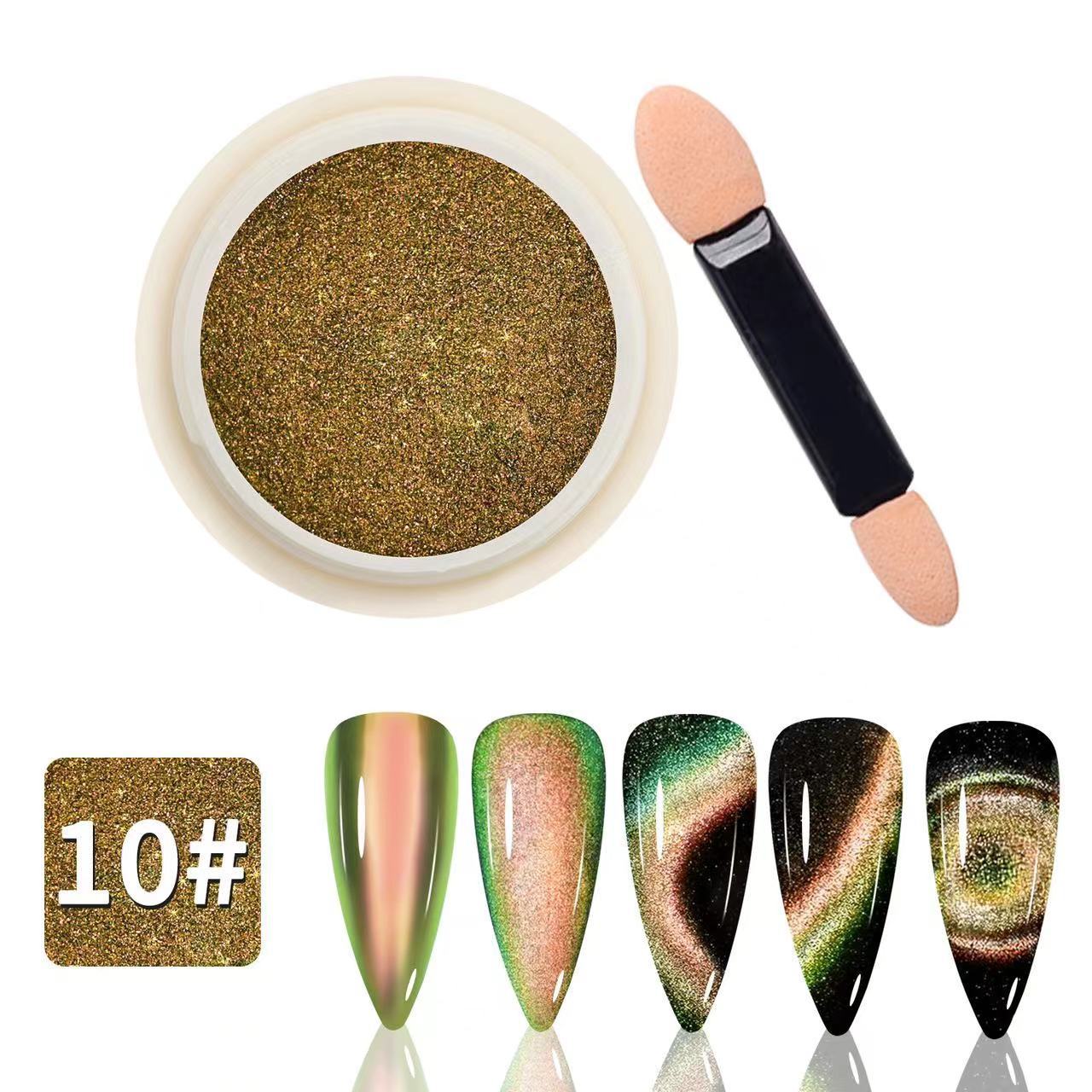 Polvo de ojo de gato 5D de alta calidad, polvo de ojo de gato de cristal, polvo de ojo de gato francés, polvo de absorción magnética súper fuerte.