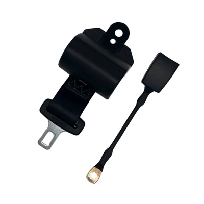 Car and bus co-pilot BAIC automatic two-point seat belt, forklift and loader retractable two-point seat belt (Other Automotive Safety Supplies) - fully-enclosed-mouthless-retractor-30cm-steel-wire-base