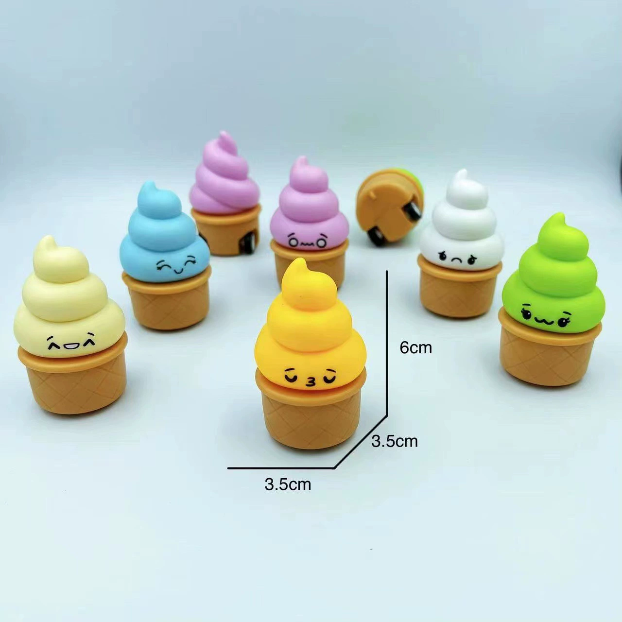 Мини-инерционный Выдвижной Автомобиль, мультяшный Забавный устойчивый к падению хлеб, мороженое, твист, яйцо, детская Игрушечная машина, подарок для мальчиков и девочек