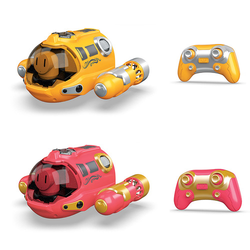 Cross-border 2.4G light spray motorboat double propeller swimming pool remote control boat summer children's water electric toy