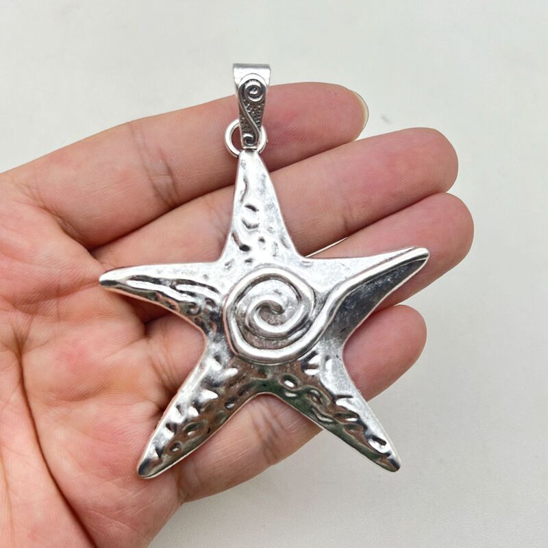 DIY Jewelry Accessories Zinc Alloy Starfish Pendant Charm Marine Life Pendant Handmade Jewelry Wholesale