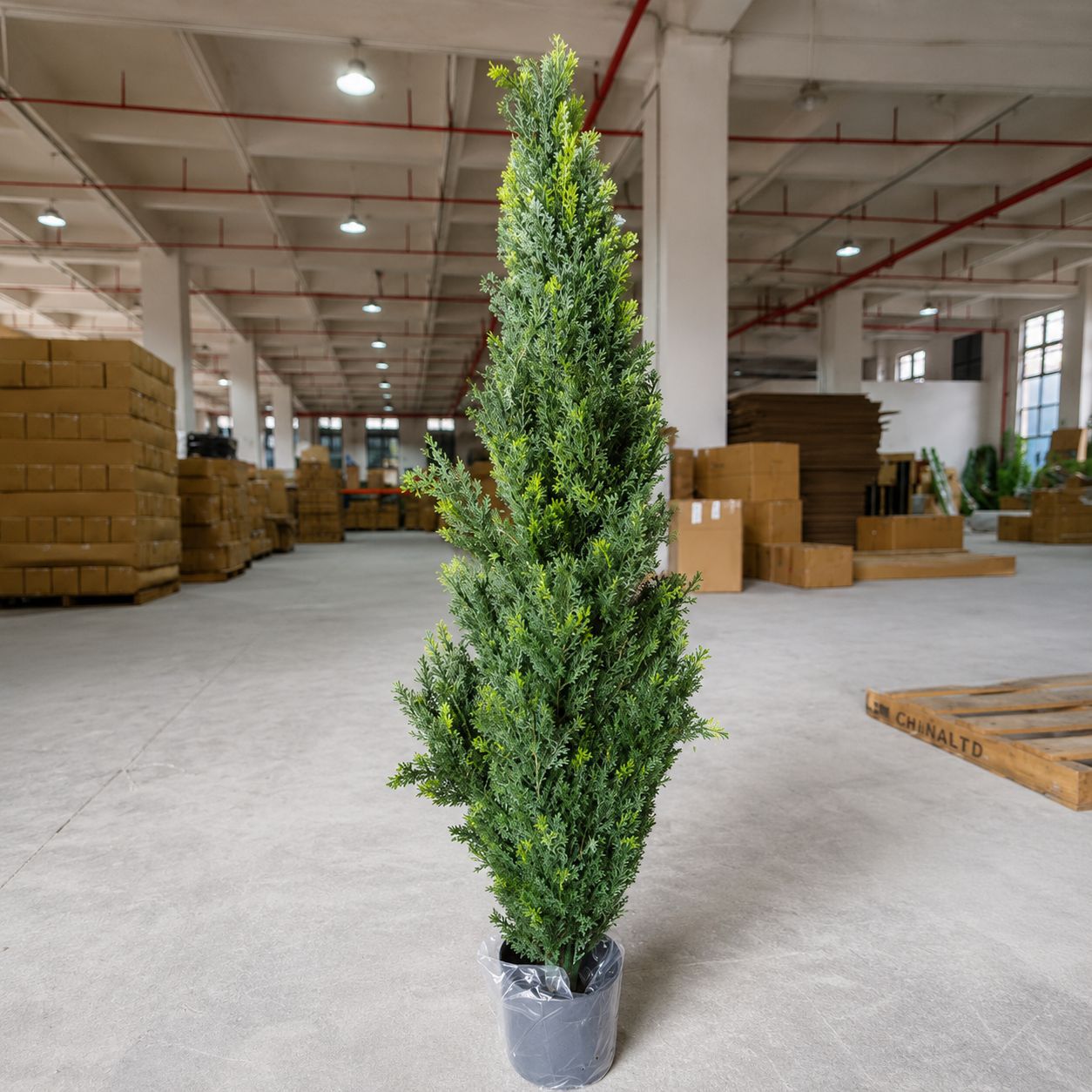 Decoración interior de plantas verdes de simulación de gran tamaño, plátano de bambú, gigantesco, plantas verdes falsas en maceta, paisajismo de plantas de simulación al por mayor image 91
