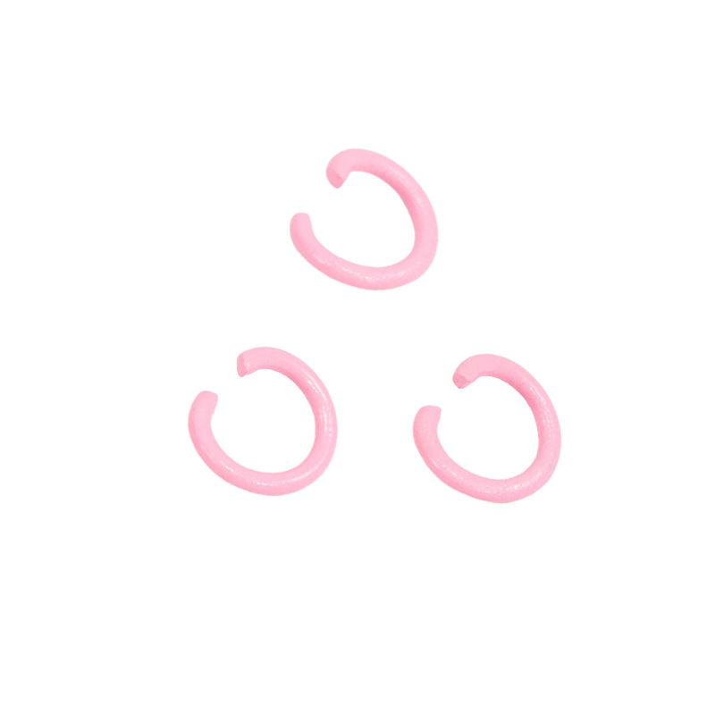 Pintura de color abierto anillo de conexión de hierro pulsera collar material hecho a mano DIY accesorios de la joyería