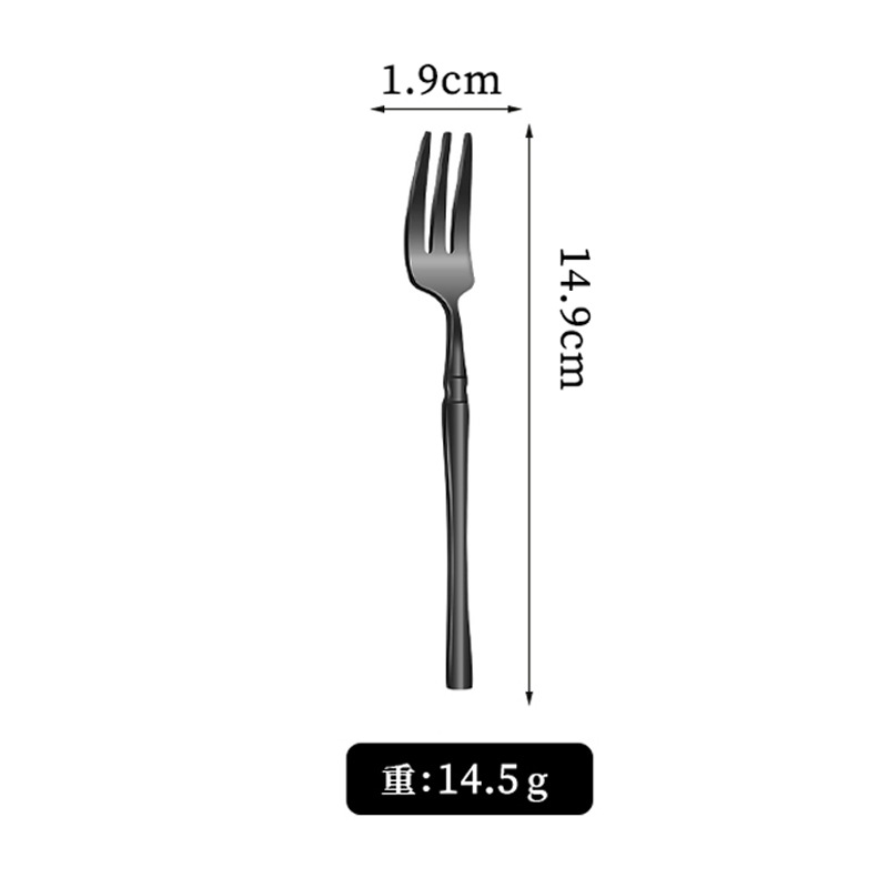 [블랙] 티 포크*1