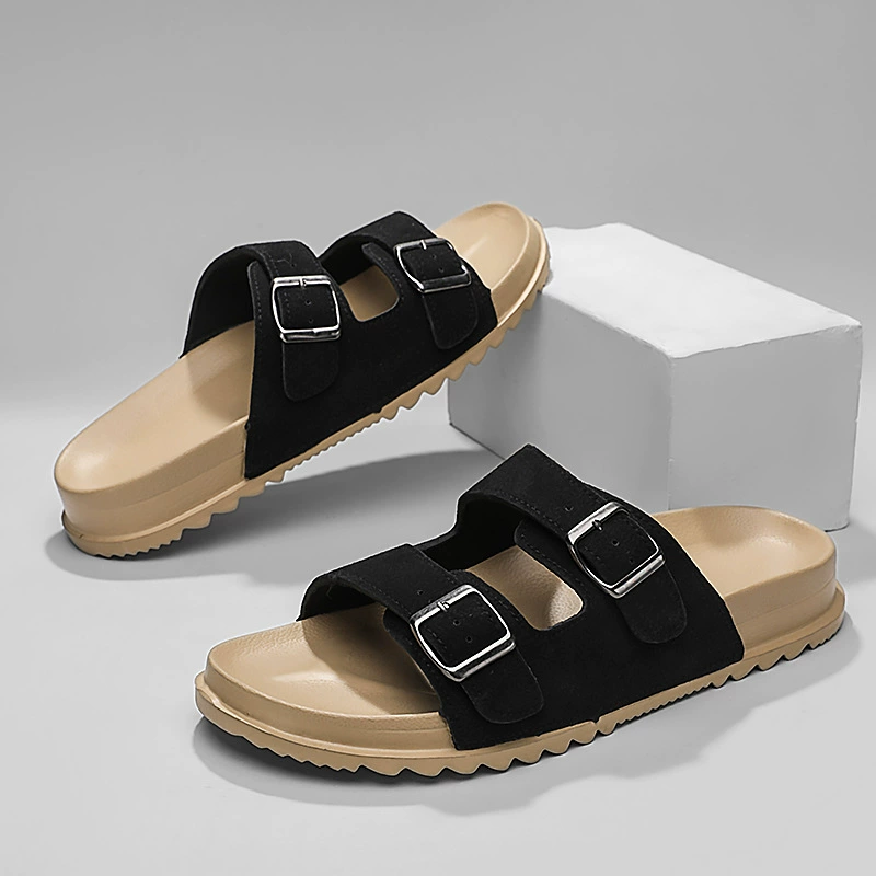 Тапочки Birkenstock для летней верхней одежды, нескользящие, модные тапочки, популярные трансграничные модные повседневные тапочки, мужская внешняя торговля