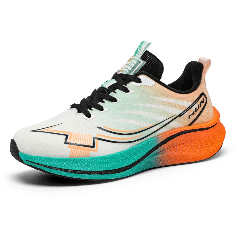 Comercio exterior 48 zapatos de corrida de carbono de cuero para hombres zapatos deportivos de maratón profesional zapatos de entrenamiento físico para estudiantes