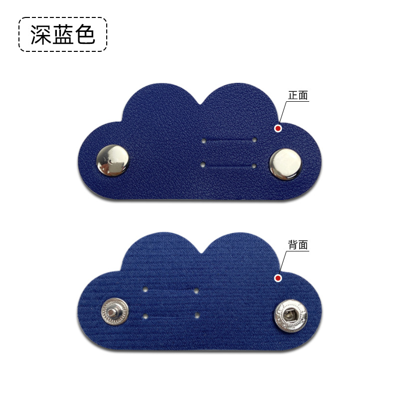 Spot transfronterizo pu cuero espeso amor en forma de corazón cable de datos clip de almacenamiento de paquete de acabado de hebilla de cable de auriculares fijo