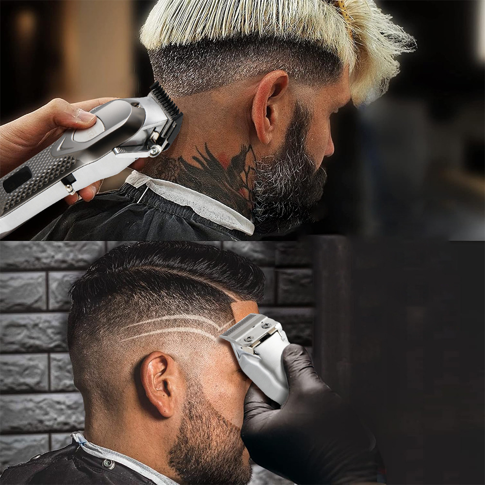 Estrella ganadora transfronteriza nuevo eléctrico Barber afeitado USB interfaz hogar portátil Barber tijeras traje