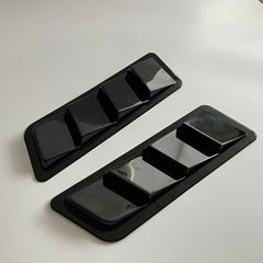 汽車葉子板裝飾仿真鯊魚腮 汽車改裝仿真車貼 引擎蓋裝飾出風口