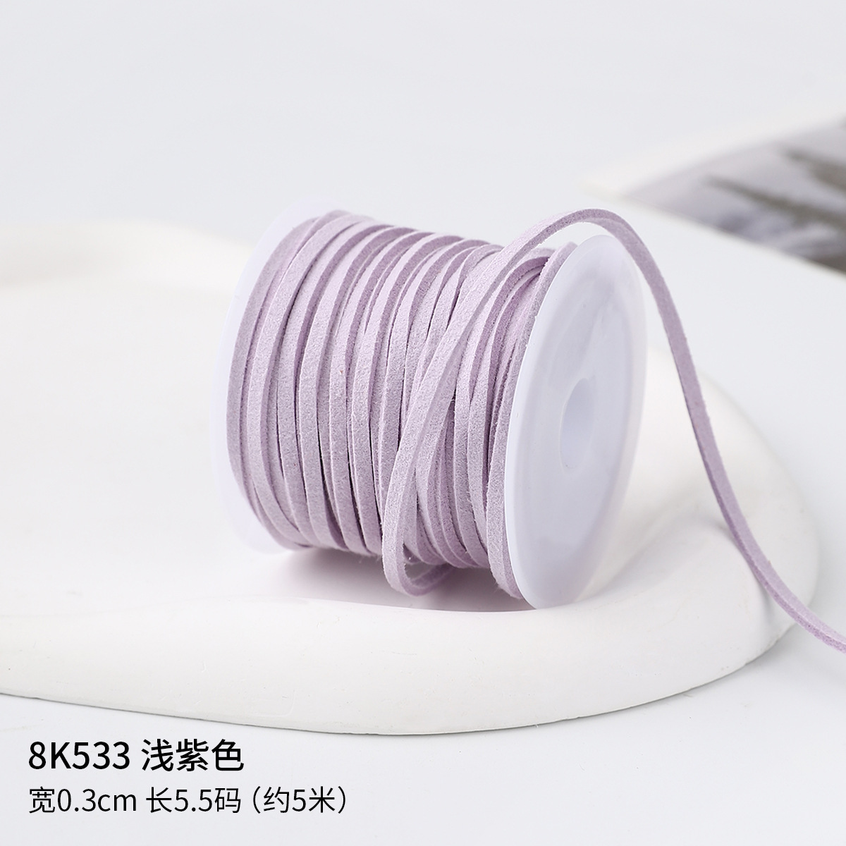 0.3cm cuerda de piel de ciervo gran rollo de cuerdas de lona de seda cinta de regalo caja de regalo embalaje de cinta de colores hecha a mano cuerda de tracción