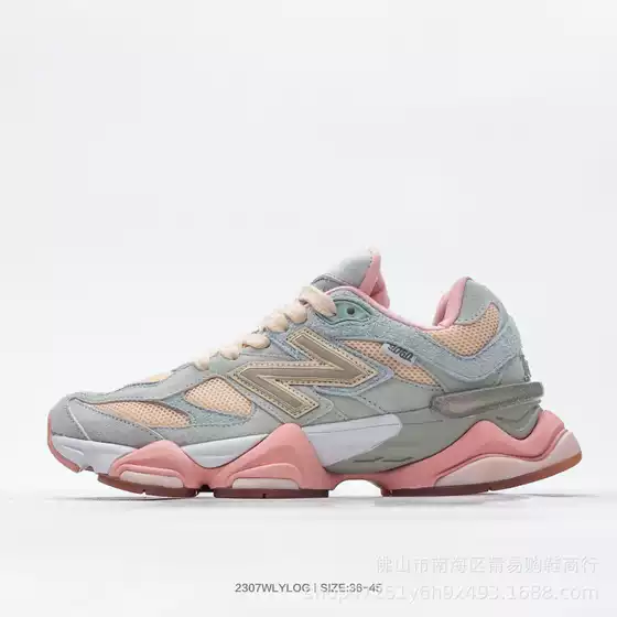 Instagram Trending NB9060 Pink Elephant Hoof Summer Breathable Height-Increasing Couple Casual Fashion Running Shoes