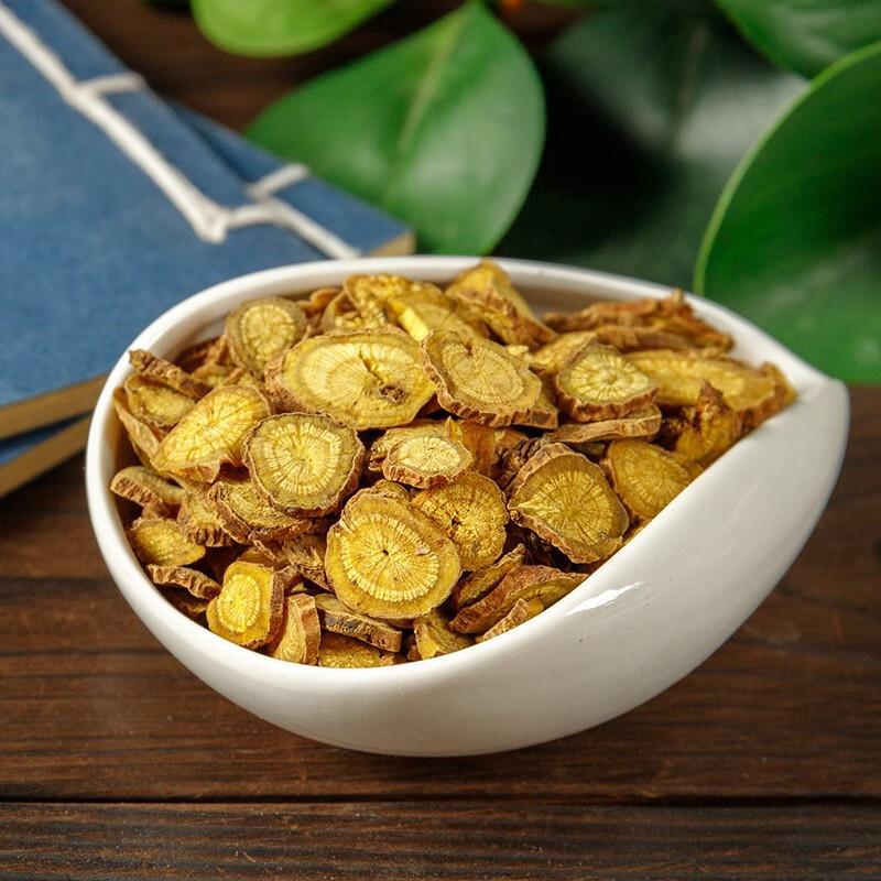 Scutellaria Root Slices Huang Qin 500g Dried Chinese Skullcap Herb for Decoction and Tea key features